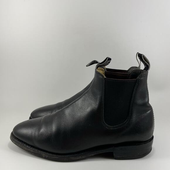 R.M. Williams Craftsman Chelsea Boots Mens Size 8 D UK, US Size 9 Black Leather - Picture 4 of 10